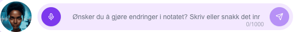 Bruk KI til å redigere og tilpasse notatene